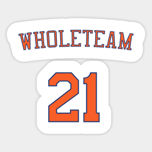 WHOLETEAM Shirsey Sticker